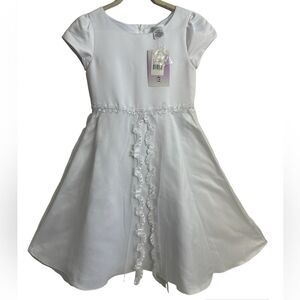 LAVENDER by US ANGELS, Lace Embroidered Communion Dress, Size 10